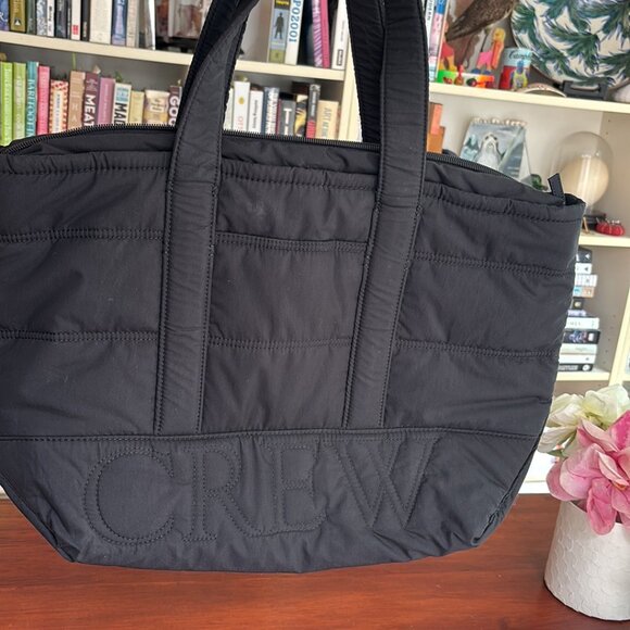 J. CREW Puffer Logo Tote Bag With PrimaLoft New With Tags - Picture 3 of 9